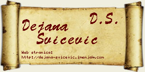 Dejana Svičević vizit kartica
